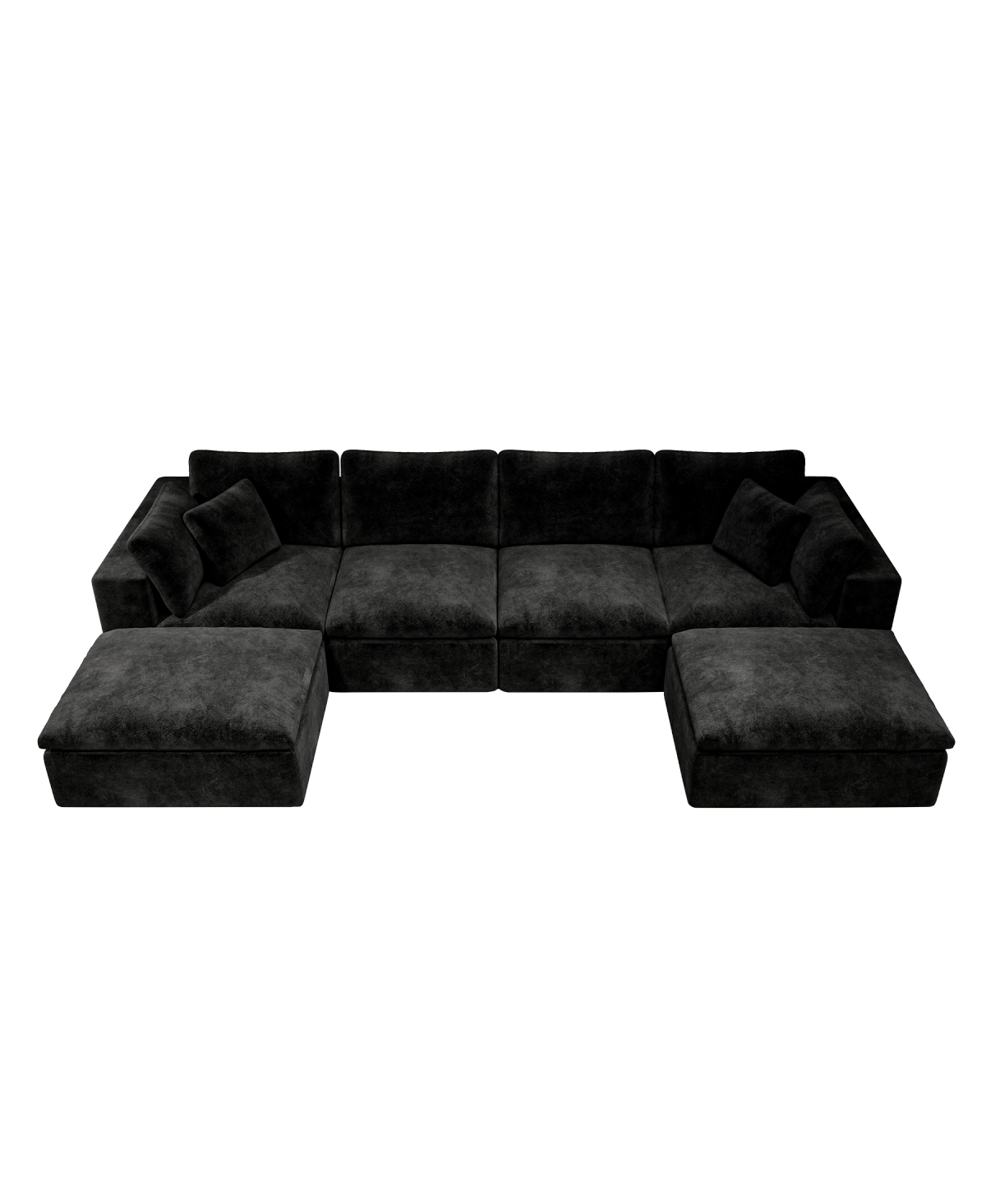 Streamdale Furniture Modular Upholstered Corduroy Sectional Sofa