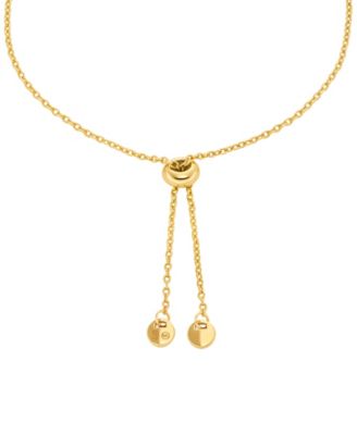 14K Gold Plated Asscher Cut Slider Bracelet