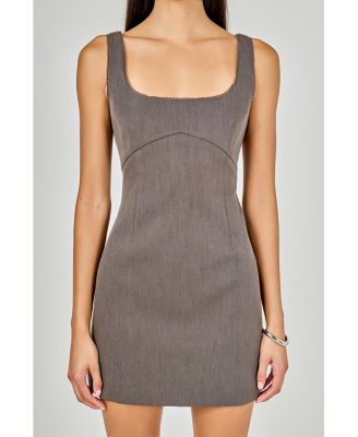 Women's Lace Trim Mini Dress