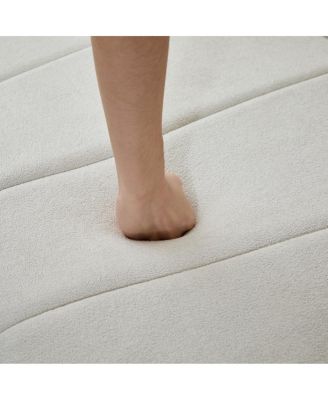 Chenille curved sectional sofa with 6 pillows, modular semi-circular sofa for any room