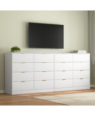 8-Drawer Dresser for Bedroom, Modern Wood Chest