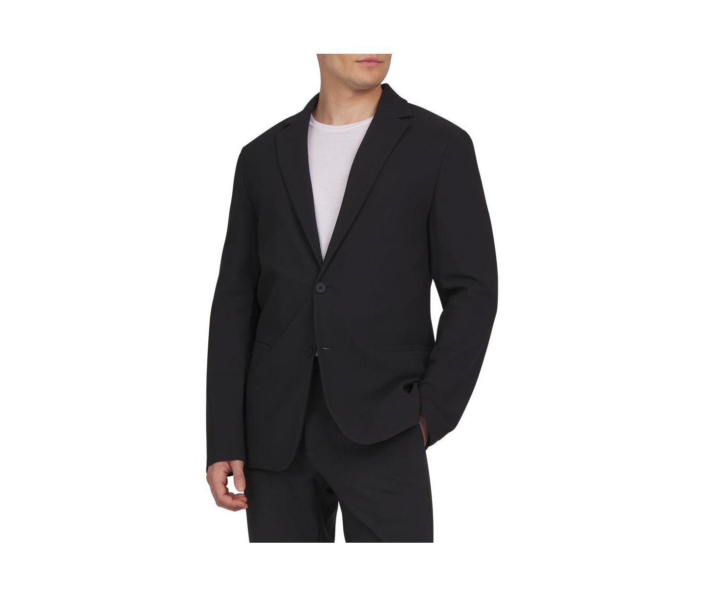 Мужской пиджак DKNY Modern-Fit Prospect Blazer, цвет: Чёрный — фото 1