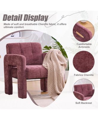 Modern Minimalist Single Armchair for Living Room, Bedroom, Office