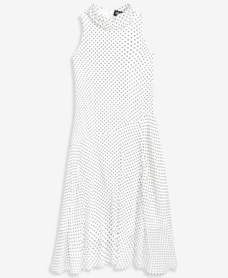 Women's Printed Sleeveless Midi Dress