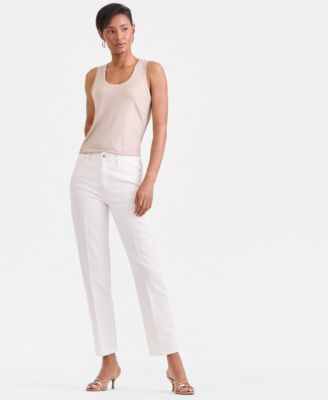 Women's High-Rise Straight Ankle Jeans