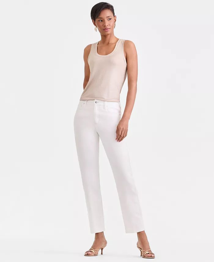 Women's High-Rise Straight Ankle Jeans - thumbnail 3