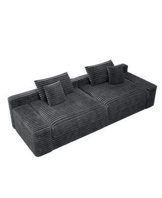  Modular Sectional Sofa, Plush Corduroy