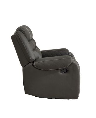 1 Seat Manual Recliner Chair, Tech Cloth Single Sofa for Living Room