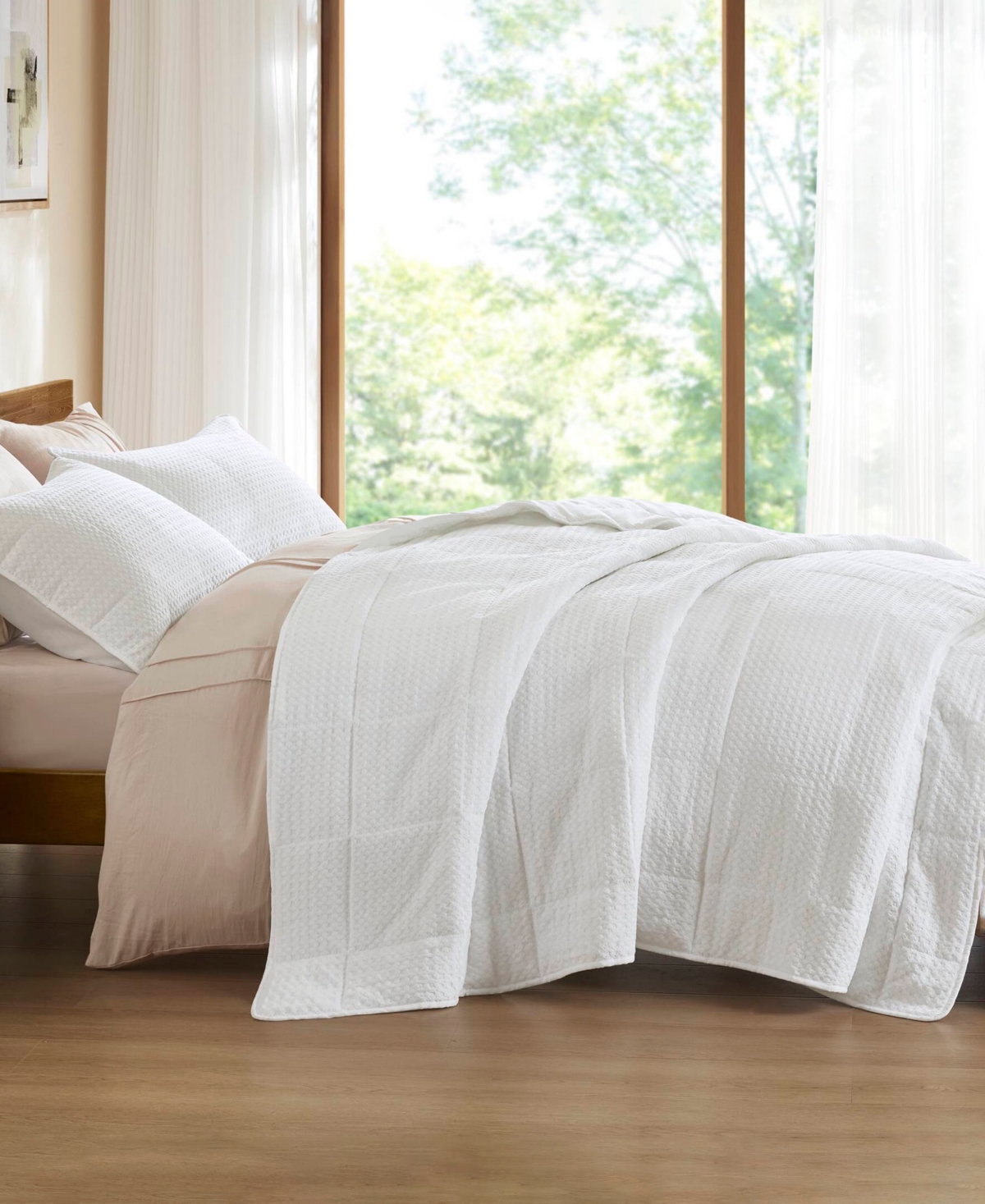 510 Design Mina Waffle Weave Textured 3-Pc. Quilt Set, King/California King
