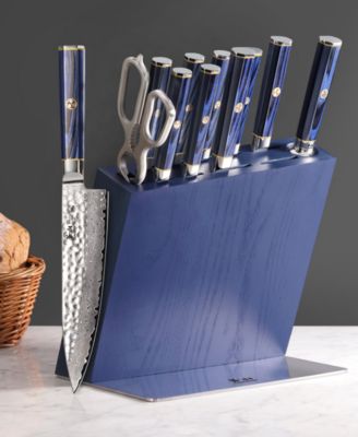 Kita Series Steel 12-Pc. Knife Block Set