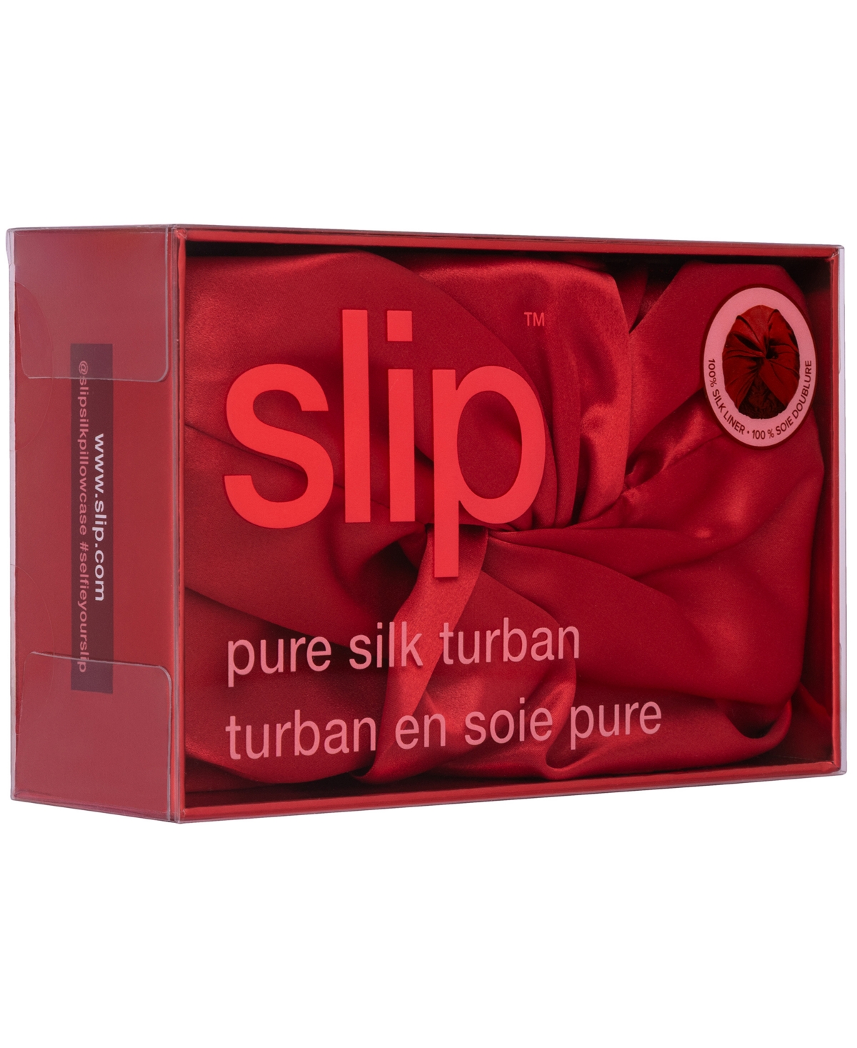 Slip Scarlet Pure Silk Turban