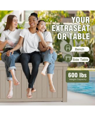  Mondawe 120 Gallon Resin Outdoor Storage Deck Box