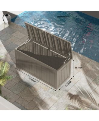Mondawe 230 Gallon Large Resin Outdoor Storage Box