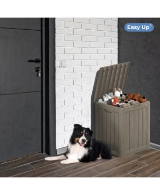 28 Gallon Waterproof Outdoor Resin Storage Patio Boxes