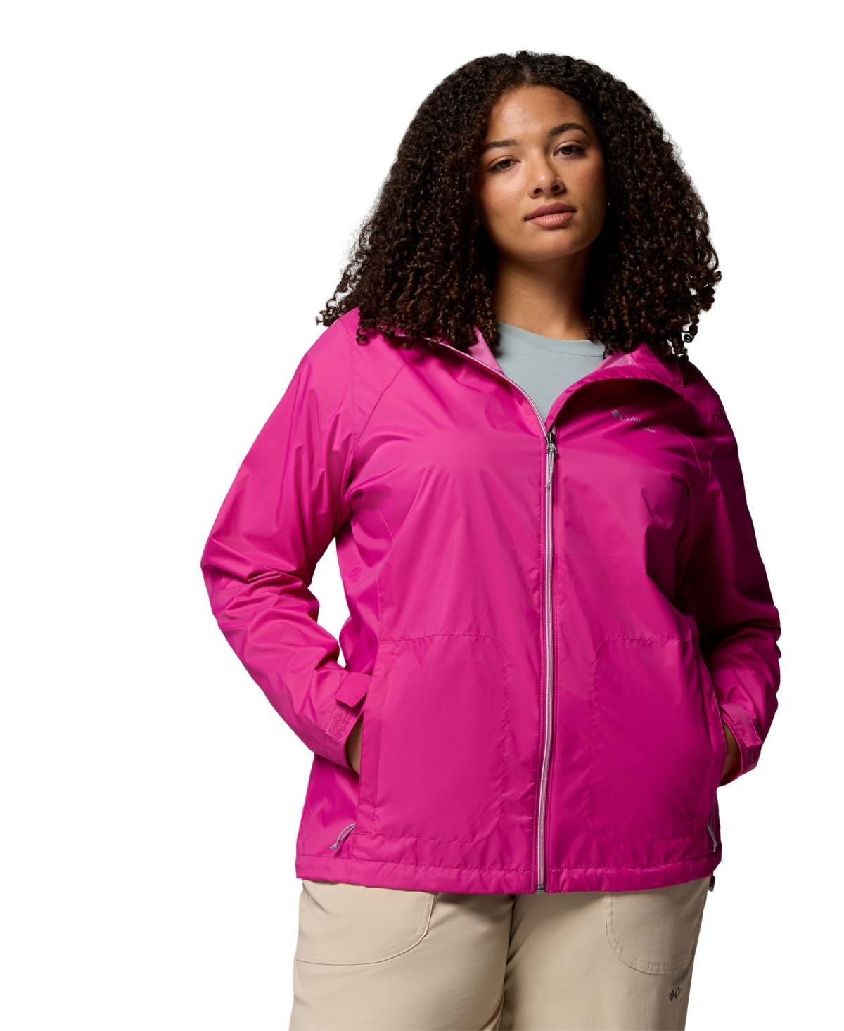 Columbia Plus Size Switchback Iv Jacket - Fuchsia