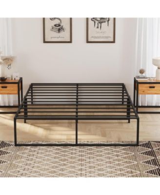 gaomon Metal Platform Bed Frame with Storage, Heavy Duty Bed Frame, Noise Free Mattress Frame with Strong Support Slats for Bed - Full