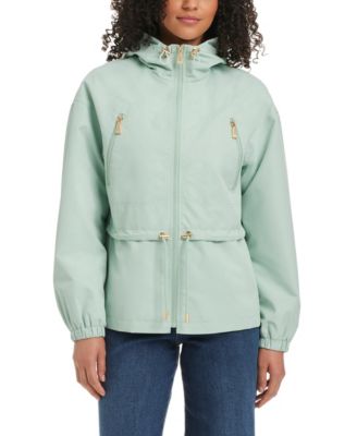 Women's Magic Print Cropped Anorak With Attached Hood