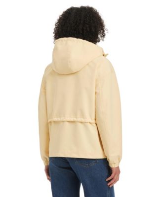 Women's Magic Print Cropped Anorak With Attached Hood