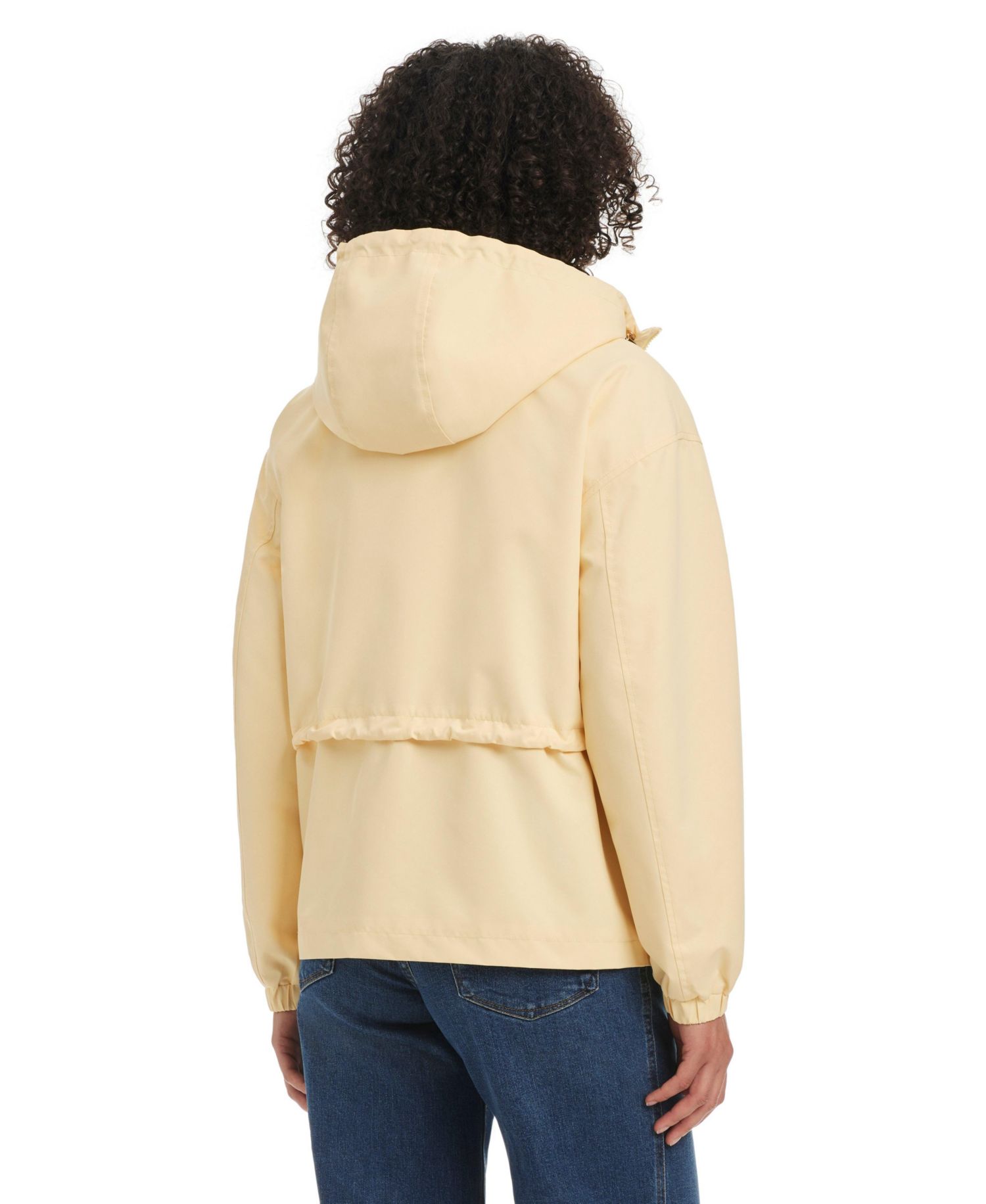 Women's Magic Print Cropped Anorak With Attached Hood