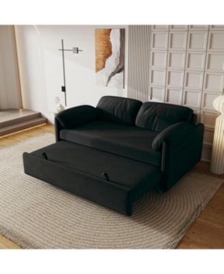 54" Velvet Sofa Bed - Retractable Sleeper
