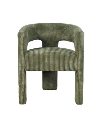 Bowen Modern Three-Leg Upholstered Accent Dining Armchair with Corduroy Fabric