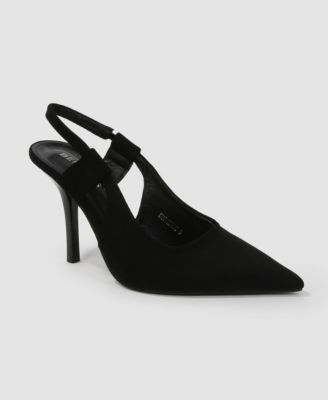 women's Euphemie Microfiber Suede Slingback Pumps