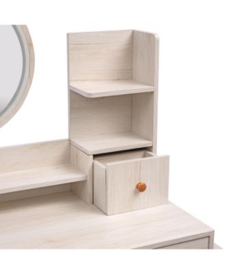 Stylish Vanity Table Set with LED Mirror