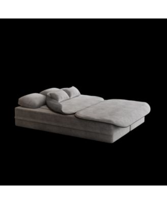 75" Foldable Sofa Bed with Blanket