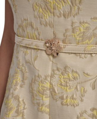 Women's Square Neck Fit And Flare Dress