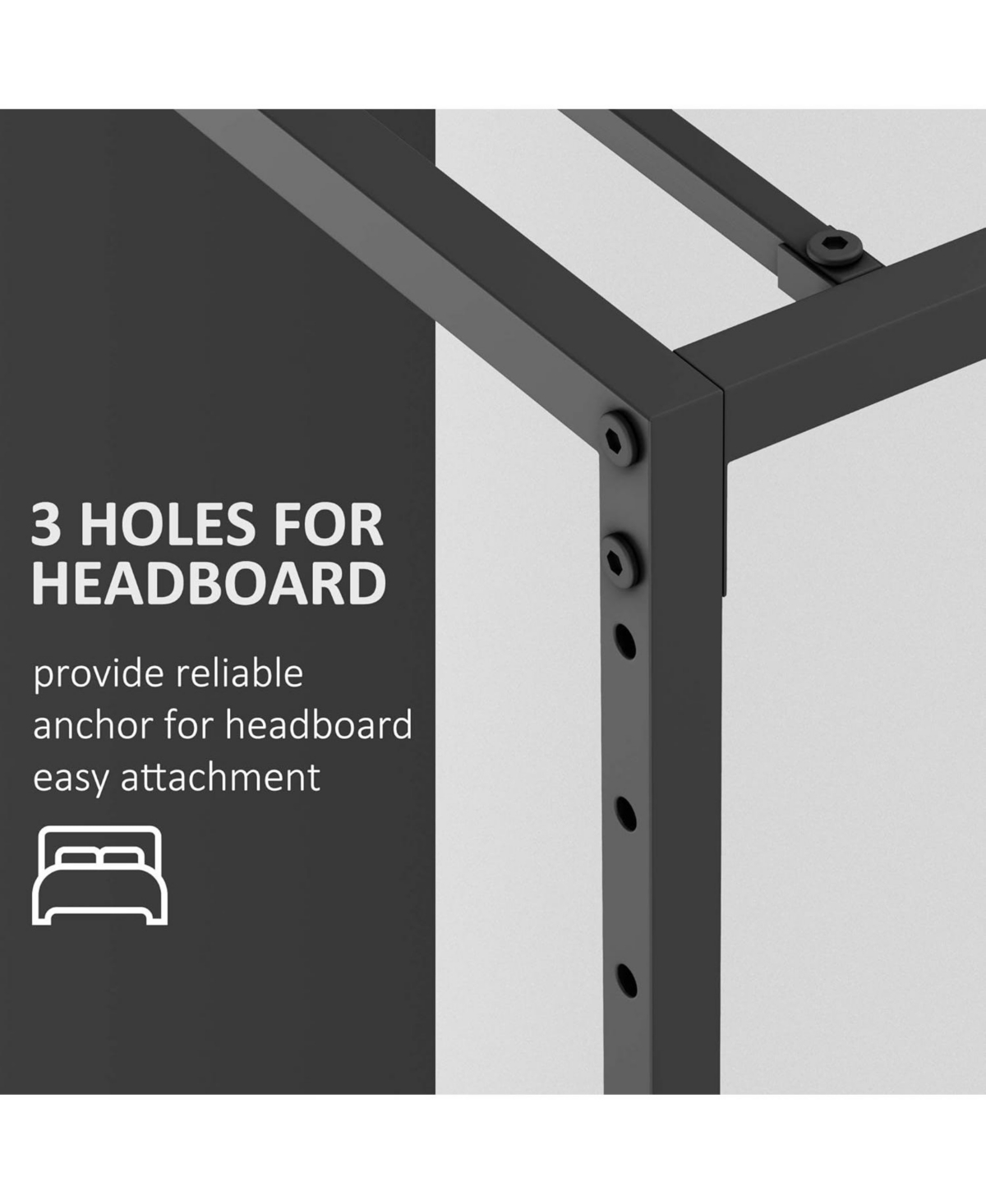 Gaomon Bed Frame No Box Spring Needed, Heavy Duty Metal Platform Bed Frame Full Size for Bedroom Easy Assembly, Noise Free