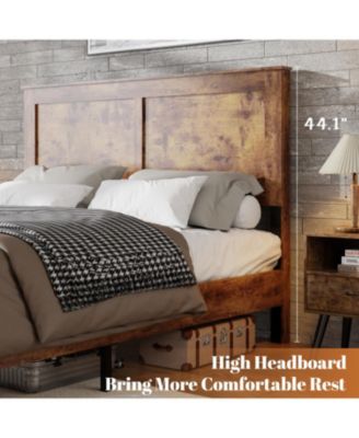Streamdale Twin Wood Platform Bed Frame - Storage, Easy Assembly