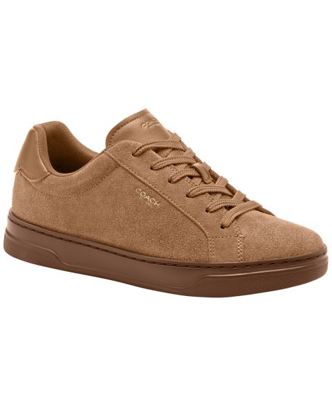 Женские кроссовки COACH High Line Lace-Up, цвет: Кокосовый замшевый