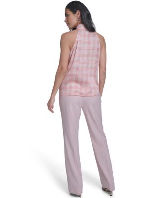 Women's Sleeveless Tie-Neck Top