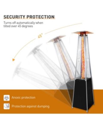 Patio Heater 48, 000 BTU Propane with Wheels & Cover