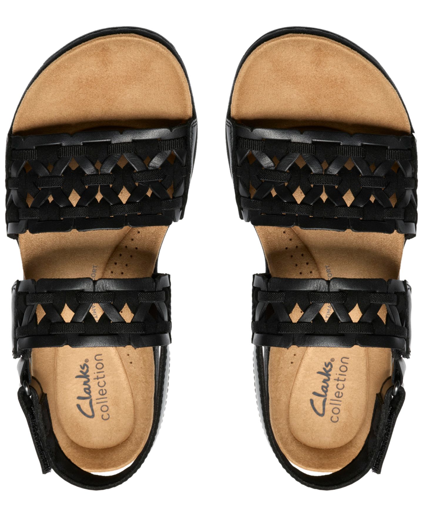Женские сандалии Clarks Collection Laurieann Lily Round Toe, цвет: Чёрный кожаный — фото 7