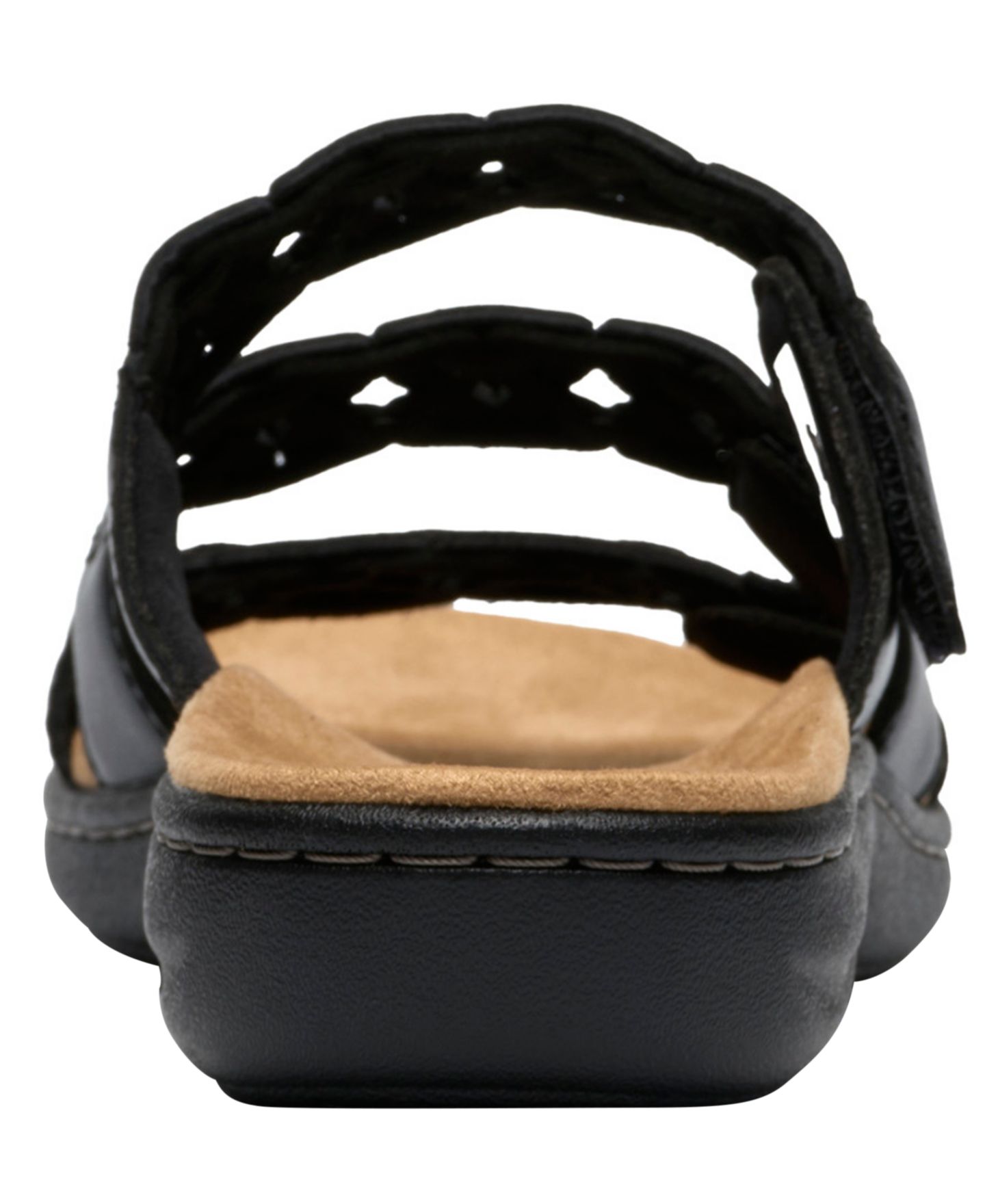 Женские сандалии Clarks Collection Laurieann Emma Round Toe, цвет: Чёрный кожаный — фото 3