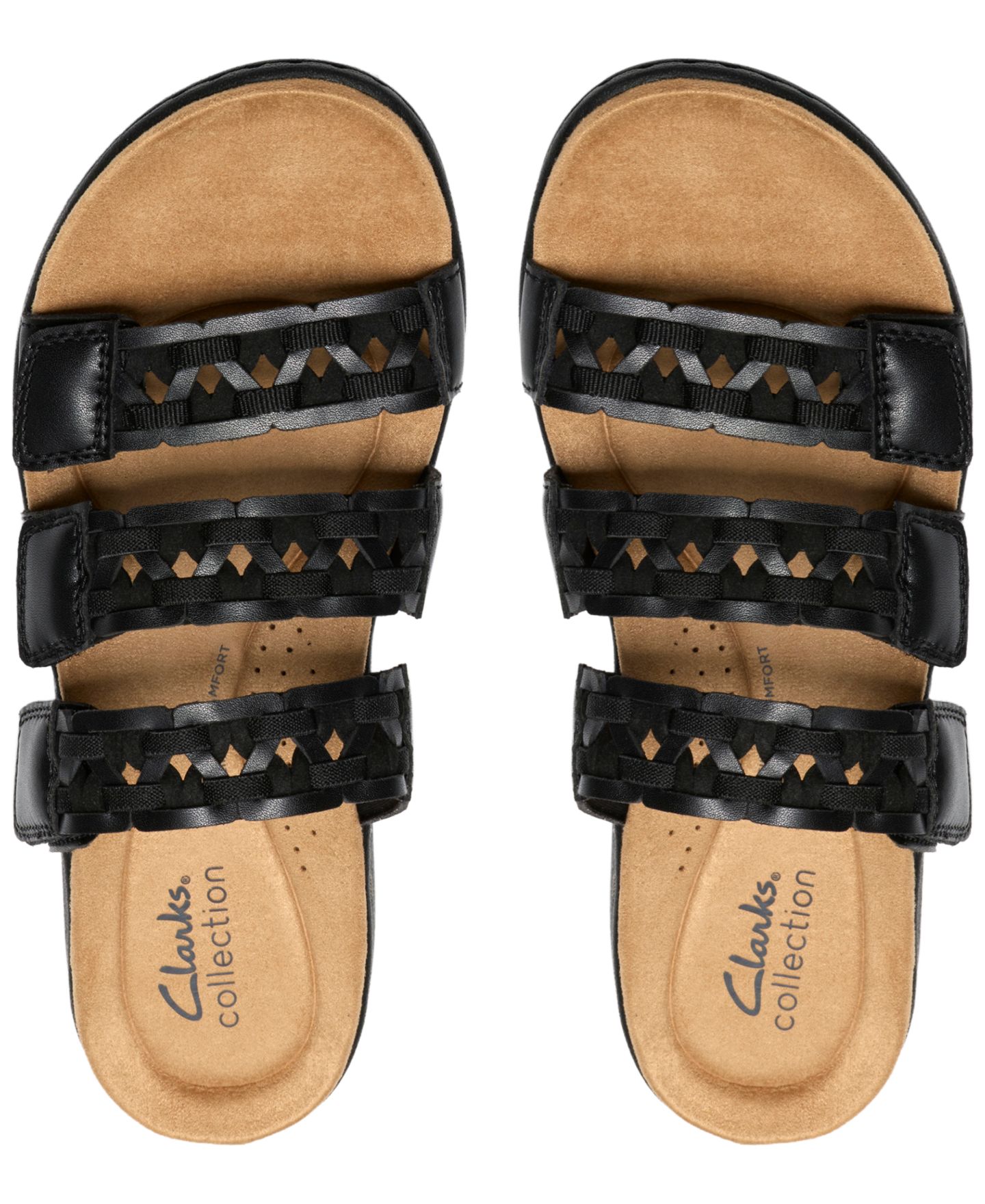 Женские сандалии Clarks Collection Laurieann Emma Round Toe, цвет: Чёрный кожаный — фото 7