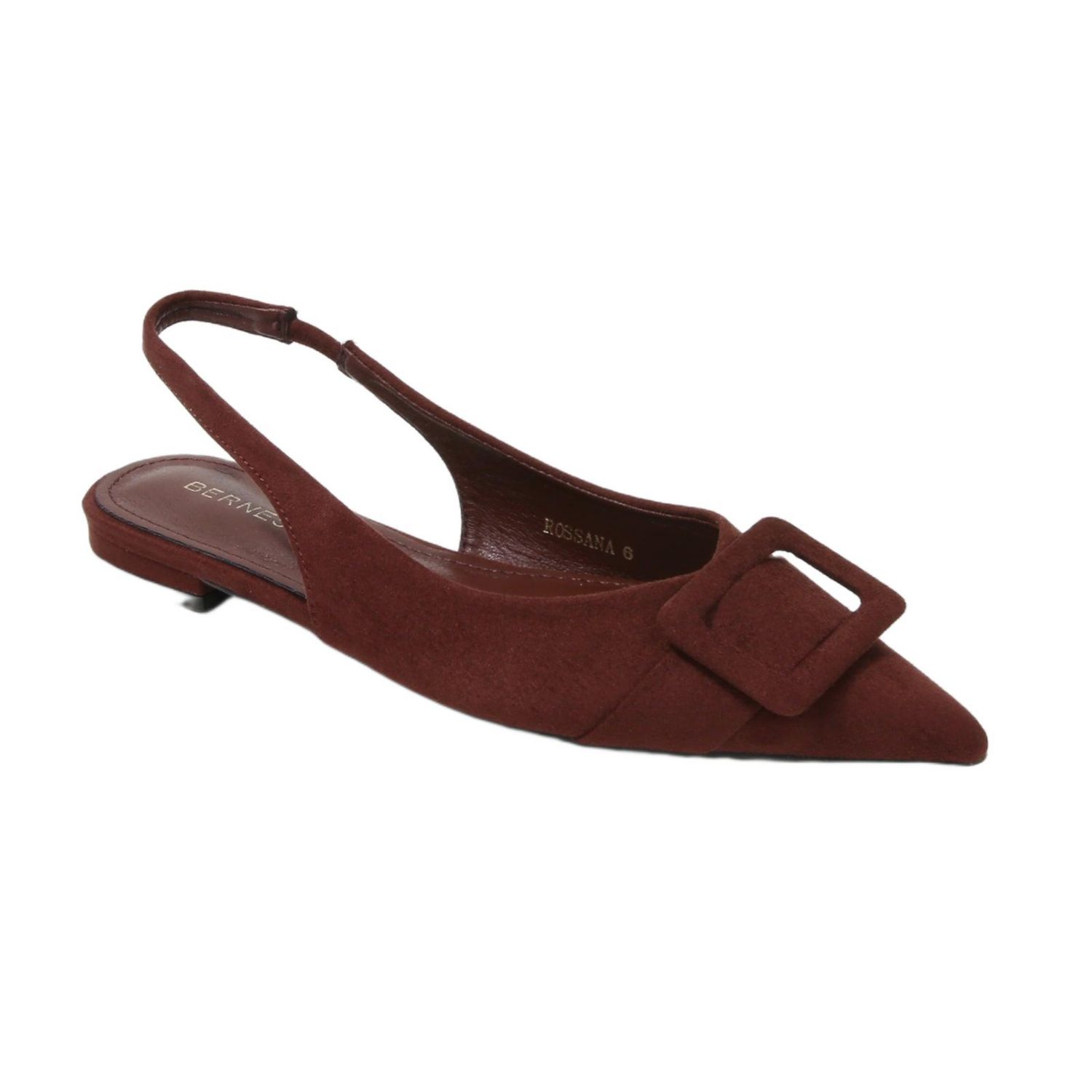 Women's Rossana Slingback Flats with Ornamental Buckle