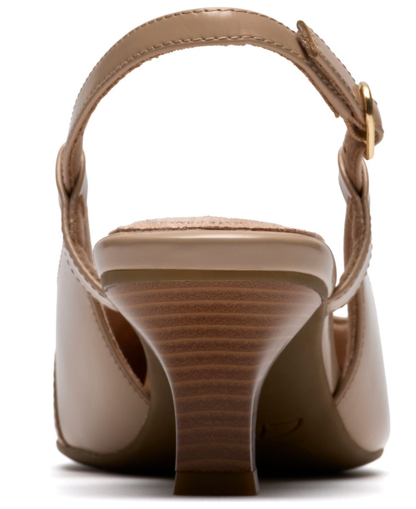 Женские туфли Clarks Kepley Star Pointed Toe Dress Pumps, цвет: Бежевый кожаный — фото 3