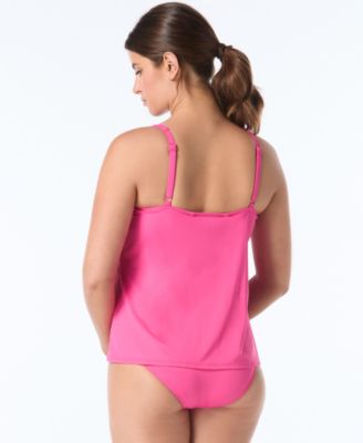 Women's Ultra Fit Embellished-Strap Tankini Top