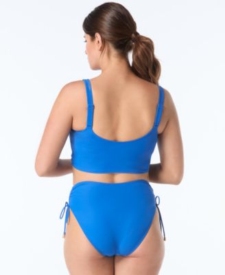 Women's Elevate Bra-Sized Shirred Bikini Top