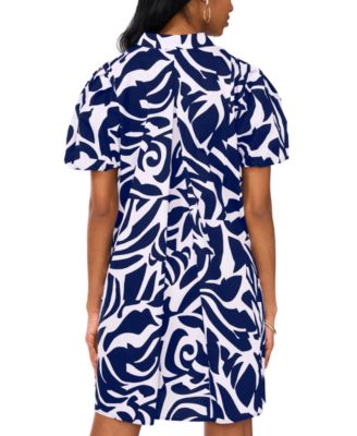 Women's Short-Sleeve Collared Dress