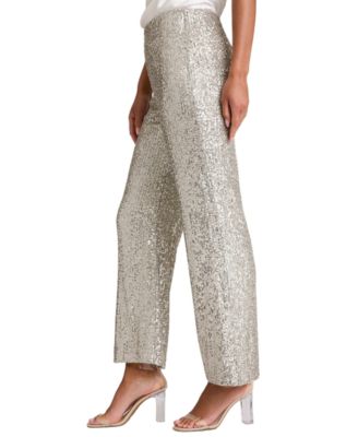 Women's Sequin Pull-On Pants