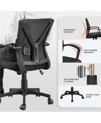 Mesh Office Chair Mid Back Desk Chair Adjustable Swivel Chair