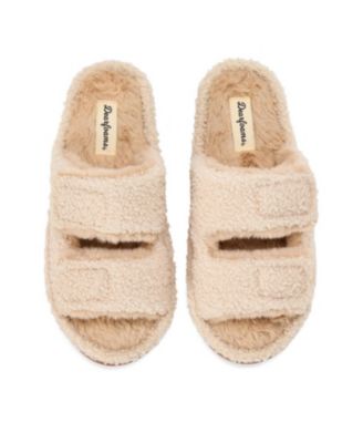 Women's Regina Teddy Double Band Slide Slipper