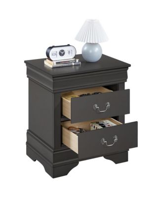 1-Pc Wooden Modern 2-Drawer – Nightstand