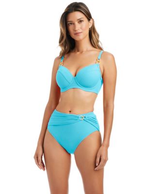 Women's Sweetheart Neck Bikini Top and High-Waist Bottoms