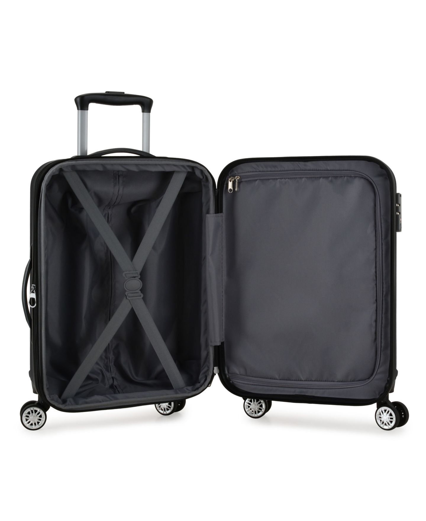 Чемоданы Elite Luggage Dori 3-Pc. Hardside Expandable Spinner Luggage Set, цвет: Чёрный — фото 5