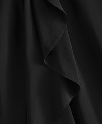 Women's Asymmetric-Hem Midi Skirt