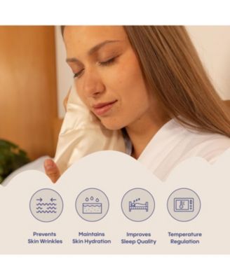 100% Pure Mulberry Silk Pillowcase - Luxurious Cooling Pillowcase for Hair & Skin Care